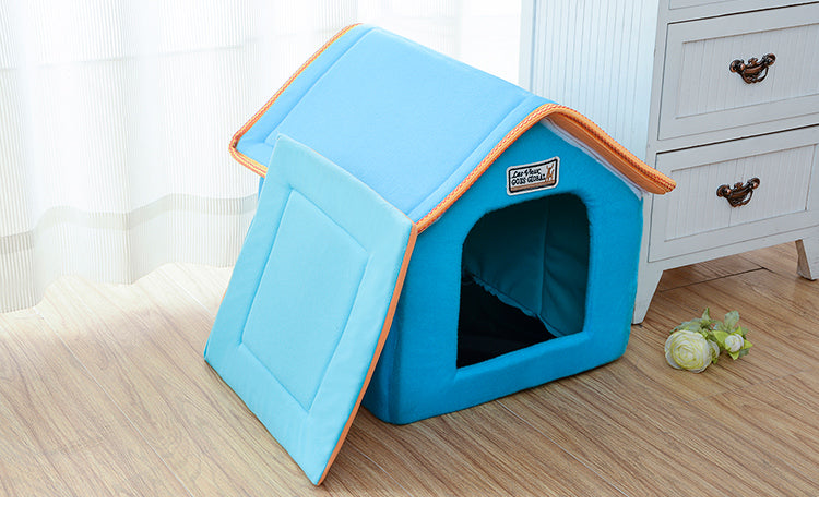 Pet Bed for Cats and Dogs, Washable Folding Design