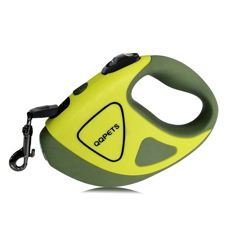 Automatic Retractable LED Dog Leash with Fiber Rope