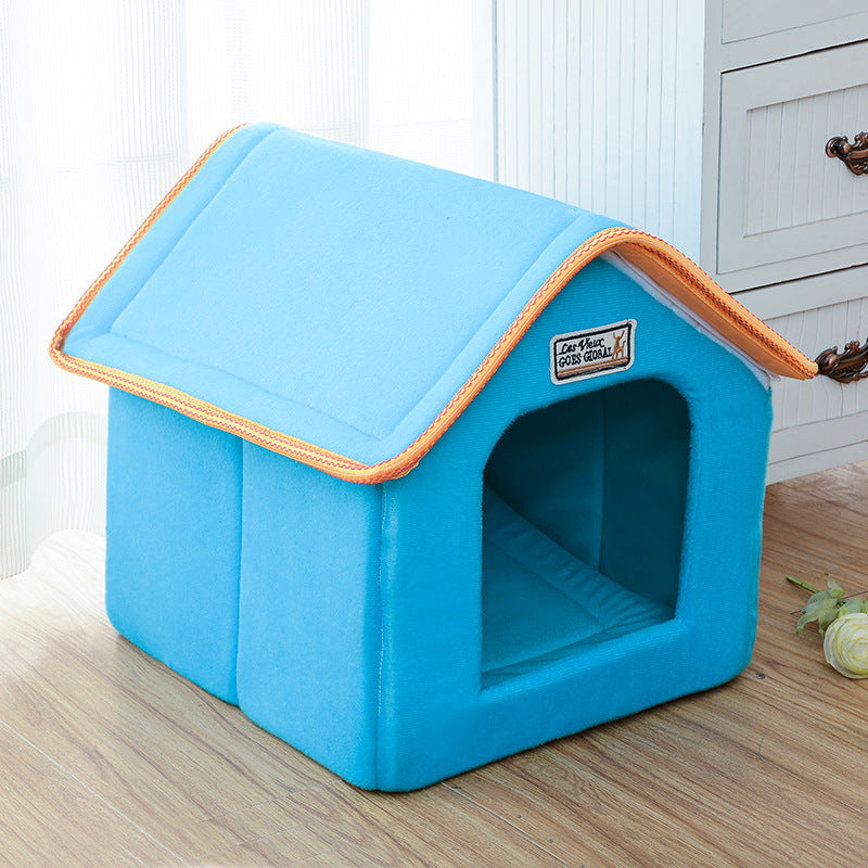 Pet Bed for Cats and Dogs, Washable Folding Design